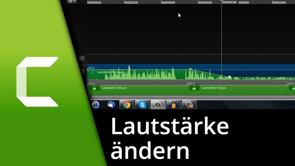 Camtasia Lautstärke ändern / 2 Läutstärken in einer Tonspur | Tutorial: Vorschaubild zum YouTube-Tutorial von TechnikShavo