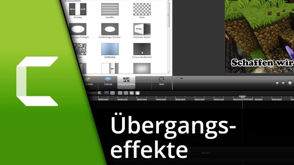 Camtasia Übergangseffekte | Tutorial: Vorschaubild zum YouTube-Tutorial von TechnikShavo