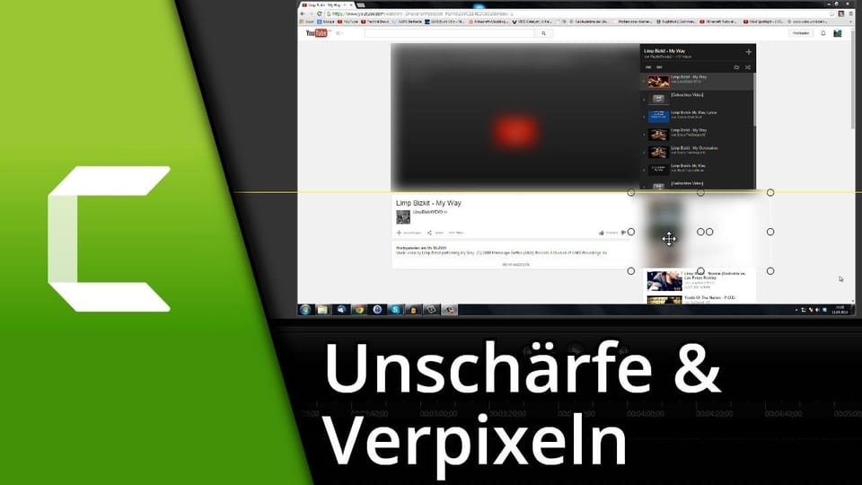Camtasia Unschärfe & Verpixeln | Tutorial: Vorschaubild zum YouTube-Tutorial von TechnikShavo