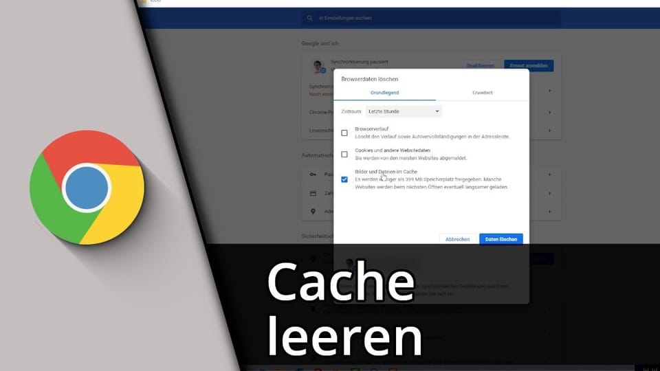Chrome Cache leeren | Tutorial: Vorschaubild zum YouTube-Tutorial von TechnikShavo