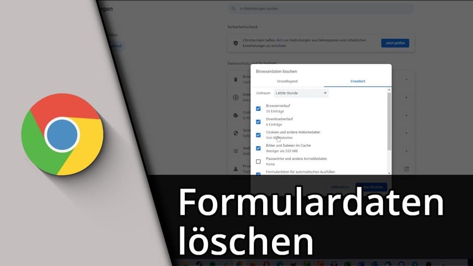 Chrome Formulardaten löschen | Tutorial: Vorschaubild zum YouTube-Tutorial von TechnikShavo