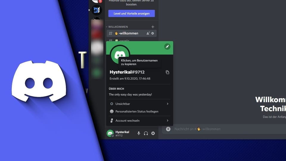 Discord Account Alter herausfinden: Vorschaubild zum YouTube-Tutorial von TechnikShavo