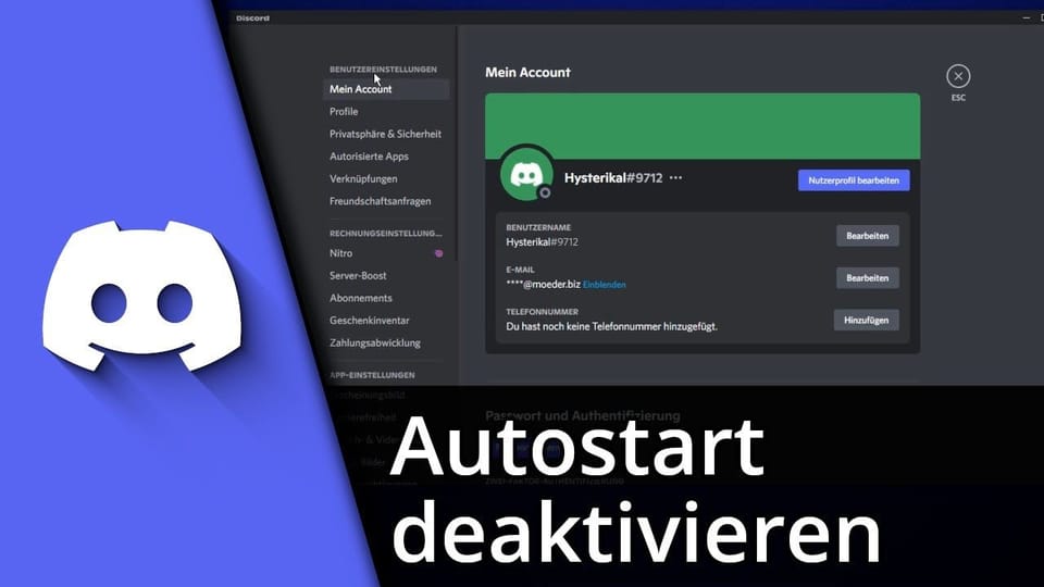 Discord Autostart deaktivieren (App & Task Manager): Vorschaubild zum YouTube-Tutorial von TechnikShavo