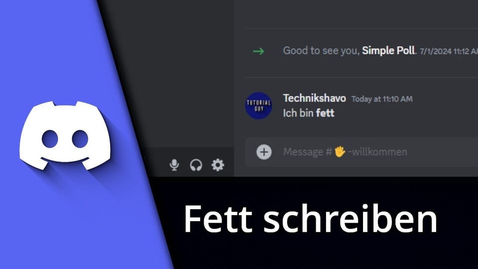Discord Fett schreiben: Vorschaubild zum YouTube-Tutorial von TechnikShavo