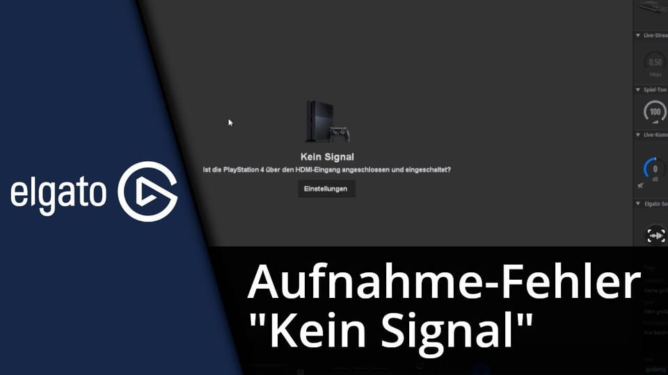 elgato Aufnahme klappt nicht / „Kein Signal„ – Fehler | Tutorial: Vorschaubild zum YouTube-Tutorial von TechnikShavo