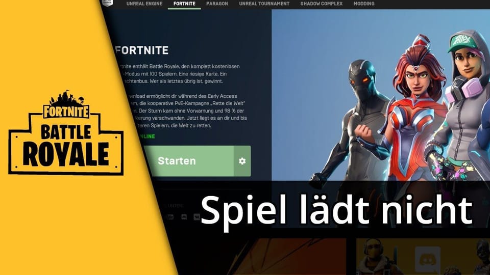 Epic Games Launcher startet nicht / Fortnite lädt nicht | Tutorial: Vorschaubild zum YouTube-Tutorial von TechnikShavo