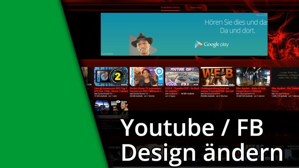 Facebook oder Youtube Design ändern (u.v.m.) | Tutorial: Vorschaubild zum YouTube-Tutorial von TechnikShavo