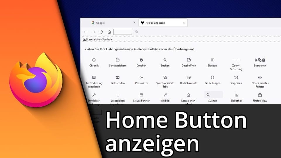 Firefox Home Button anzeigen: Vorschaubild zum YouTube-Tutorial von TechnikShavo