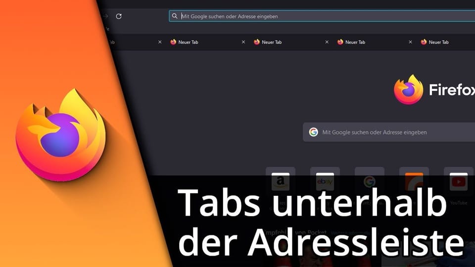 Firefox Tabs unten anzeigen (unterhalb der Suchleiste) | Tutorial: Vorschaubild zum YouTube-Tutorial von TechnikShavo