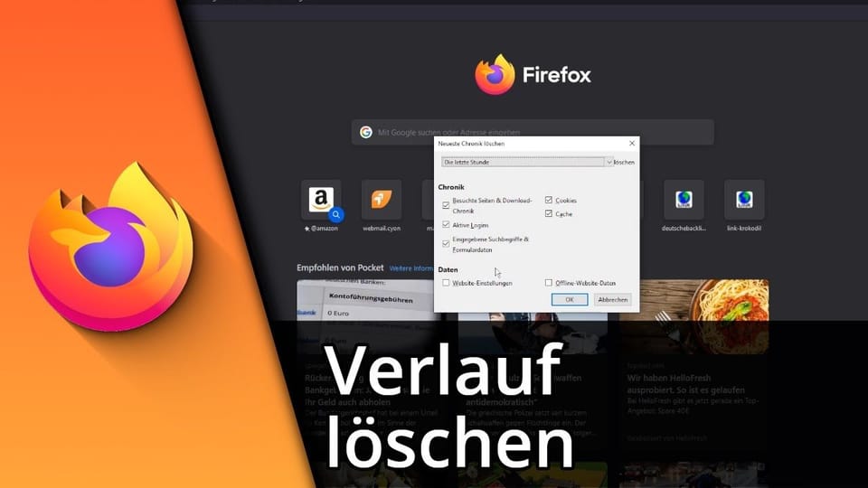 Firefox Verlauf löschen | Tutorial: Vorschaubild zum YouTube-Tutorial von TechnikShavo