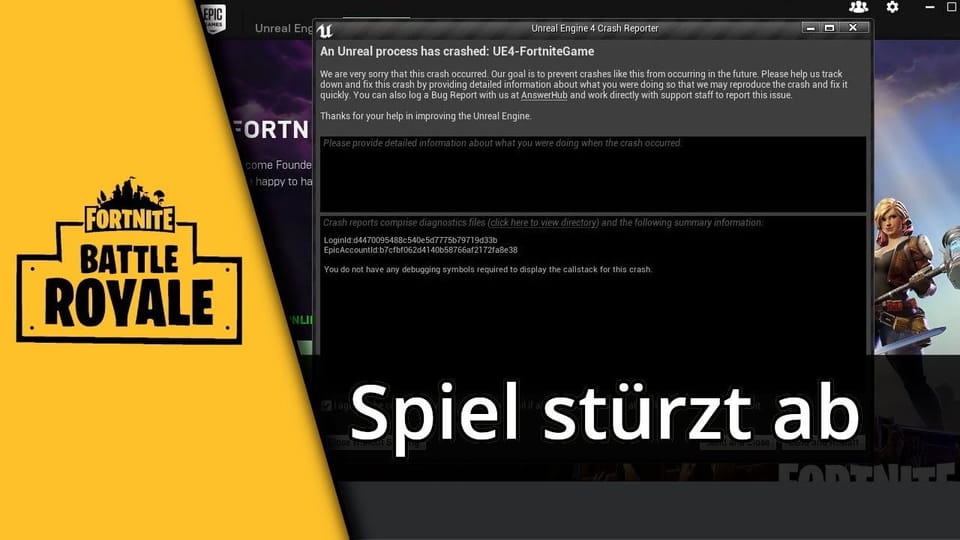Fortnite stürzt ab – 3 Lösungswege | Tutorial: Vorschaubild zum YouTube-Tutorial von TechnikShavo