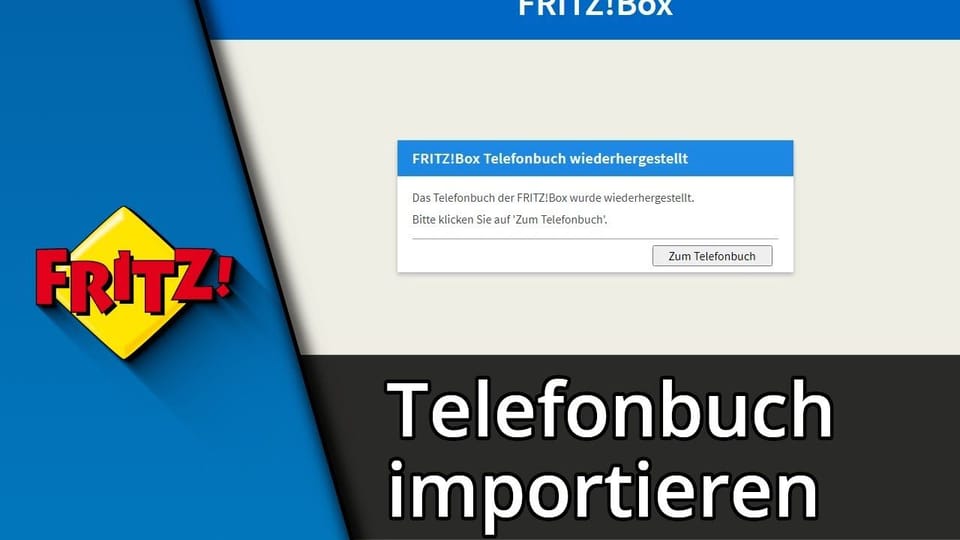FritzBox Telefonbuch importieren / exportieren | Tutorial: Vorschaubild zum YouTube-Tutorial von TechnikShavo