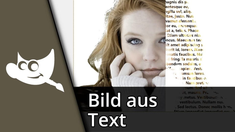 Gimp Bild aus Text erstellen | Tutorial: Vorschaubild zum YouTube-Tutorial von TechnikShavo