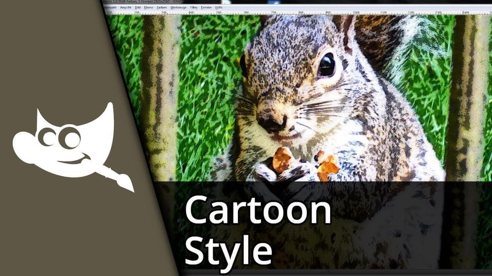 Gimp Cartoon Filter (Cartoon- und Gemälde-Style) | Tutorial: Vorschaubild zum YouTube-Tutorial von TechnikShavo