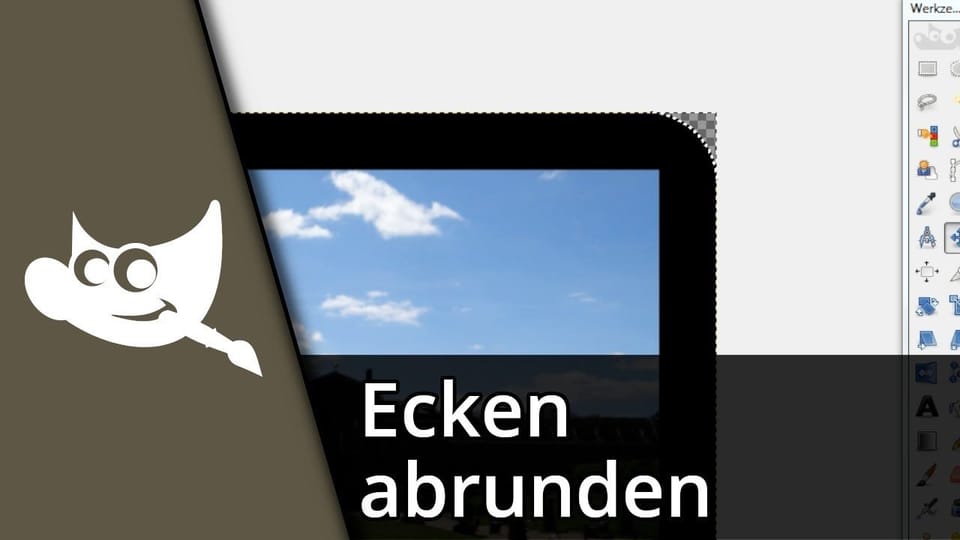 Gimp Ecken abrunden / Runde Ecken | Tutorial: Vorschaubild zum YouTube-Tutorial von TechnikShavo