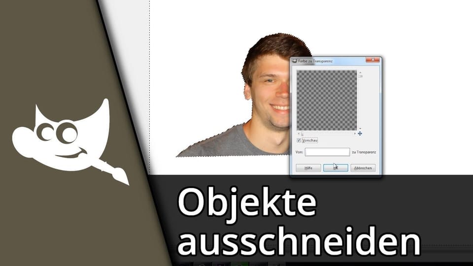 Gimp Lasso Funktion / Objekte ausschneiden | Tutorial: Vorschaubild zum YouTube-Tutorial von TechnikShavo