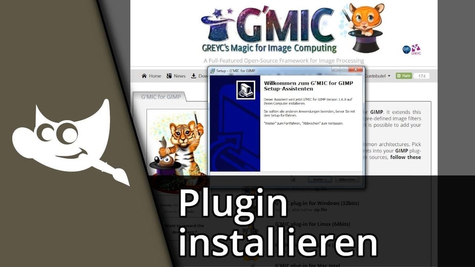 Gimp Plugin installieren & deinstallieren | Tutorial: Vorschaubild zum YouTube-Tutorial von TechnikShavo
