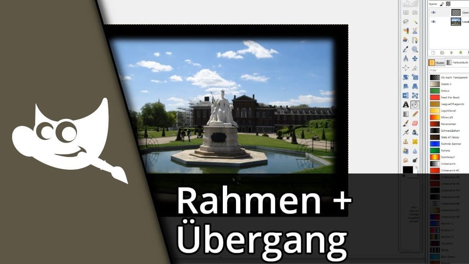 Gimp Rahmen erstellen | Tutorial: Vorschaubild zum YouTube-Tutorial von TechnikShavo