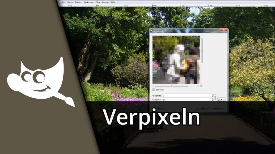 Gimp verpixeln (z.B. Gesichter / Schrift) | Tutorial: Vorschaubild zum YouTube-Tutorial von TechnikShavo