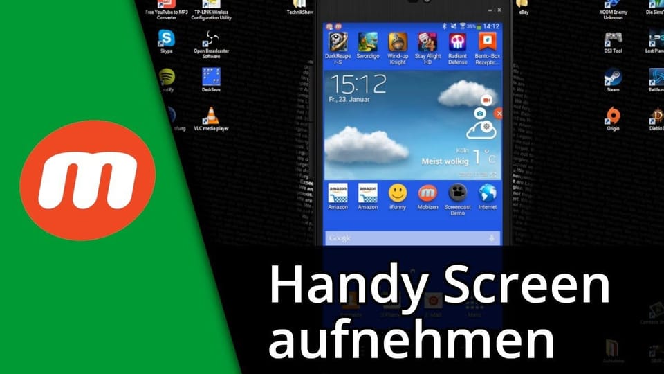 Handy Bildschirm aufnehmen mit Mobizen (ohne Root) | Tutorial: Vorschaubild zum YouTube-Tutorial von TechnikShavo