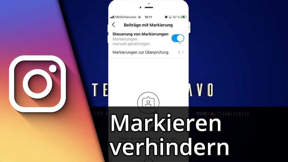 Instagram markieren verhindern (auf Smartphone & PC) | Tutorial: Vorschaubild zum YouTube-Tutorial von TechnikShavo