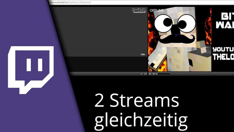 Mehrere Twitch Streams gleichzeitig mit Multitwitch | Tutorial: Vorschaubild zum YouTube-Tutorial von TechnikShavo