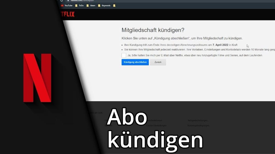 Netflix kündigen (Mitgliedschaft / Probemonat) | Tutorial: Vorschaubild zum YouTube-Tutorial von TechnikShavo