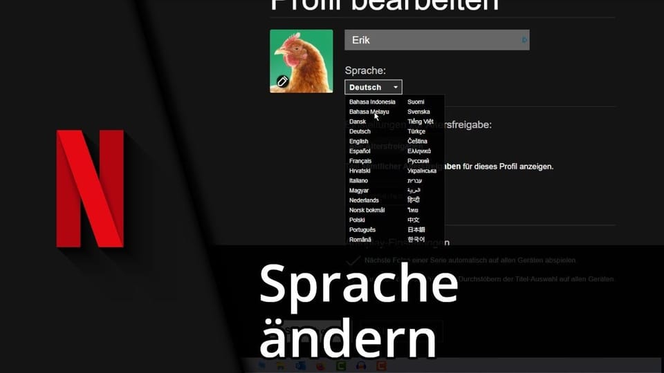 Netflix Sprache ändern (Filme & Menüs) | Tutorial: Vorschaubild zum YouTube-Tutorial von TechnikShavo
