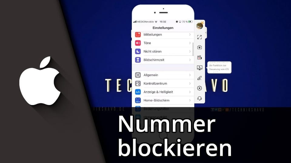 Nummer blockieren beim iPhone (& Blockierung aufheben) | Tutorial: Vorschaubild zum YouTube-Tutorial von TechnikShavo