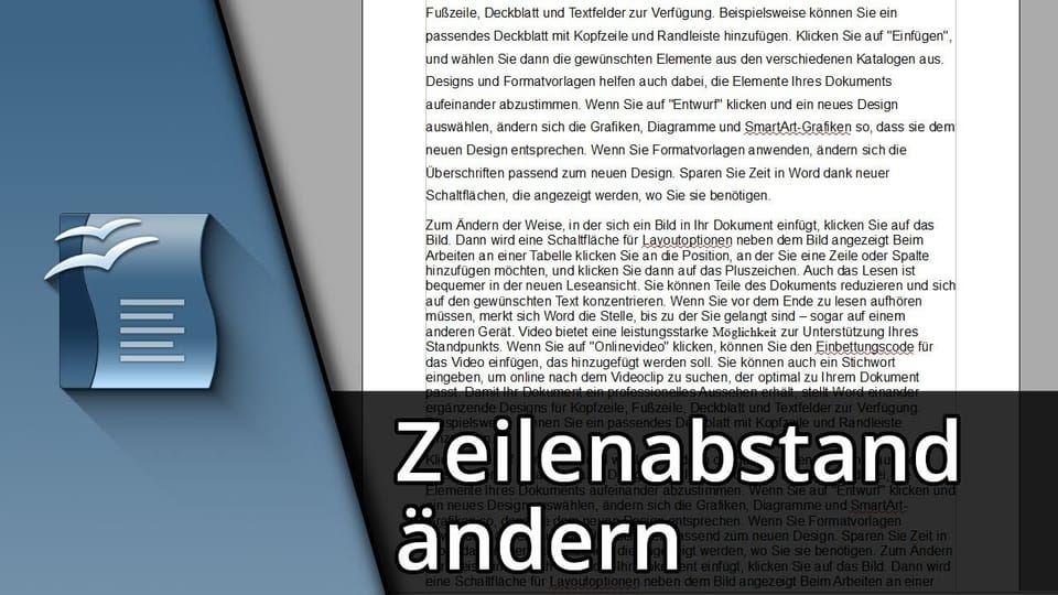 Open Office Zeilenabstand ändern: Vorschaubild zum YouTube-Tutorial von TechnikShavo