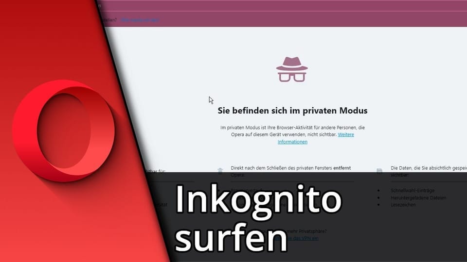 Opera Inkognito Modus einschalten | Tutorial: Vorschaubild zum YouTube-Tutorial von TechnikShavo
