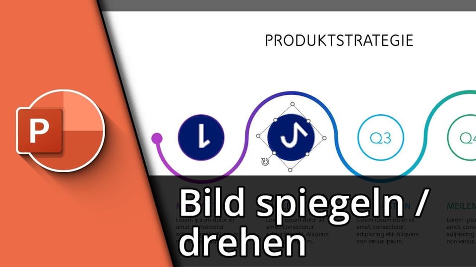 Powerpoint Bild spiegeln & drehen (90 Grad oder individuell): Vorschaubild zum YouTube-Tutorial von TechnikShavo