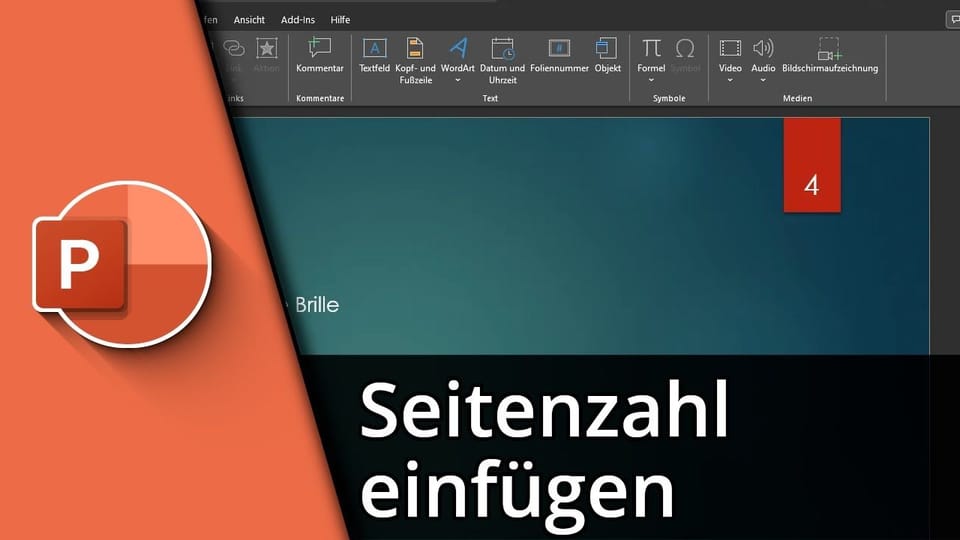 Powerpoint Seitenzahl einfügen & verschieben | Tutorial: Vorschaubild zum YouTube-Tutorial von TechnikShavo