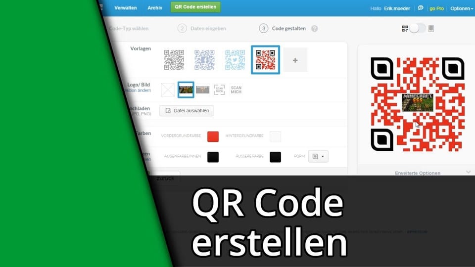 QR Code erstellen | Tutorial: Vorschaubild zum YouTube-Tutorial von TechnikShavo