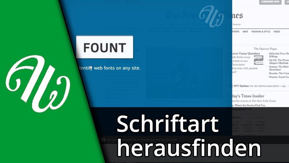 Schriftart auf Webseite herausfinden: Vorschaubild zum YouTube-Tutorial von TechnikShavo