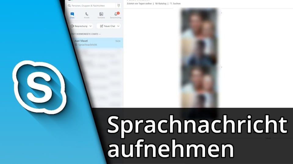 Skype Sprachnachricht senden | Tutorial: Vorschaubild zum YouTube-Tutorial von TechnikShavo