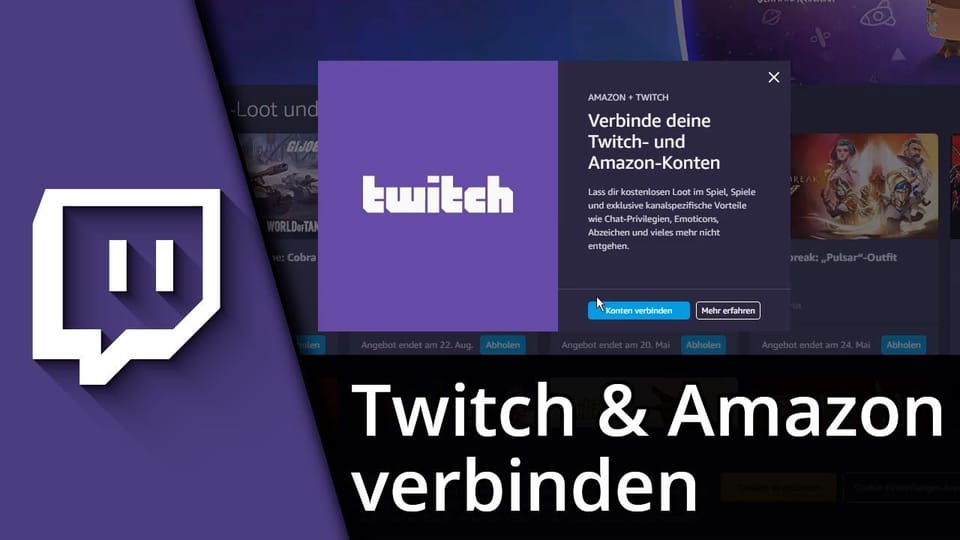 Twitch mit Amazon verbinden (Prime Gaming) | Tutorial: Vorschaubild zum YouTube-Tutorial von TechnikShavo