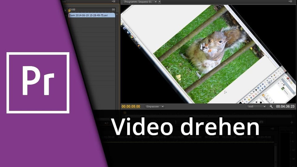 Video drehen mit Adobe Premiere | Tutorial: Vorschaubild zum YouTube-Tutorial von TechnikShavo