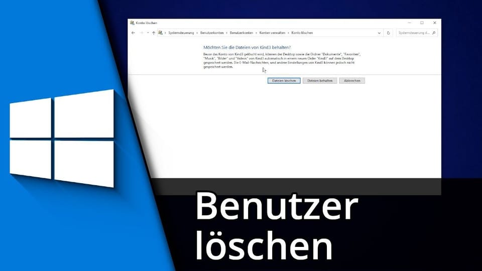 Windows 10 Benutzer löschen | Tutorial: Vorschaubild zum YouTube-Tutorial von TechnikShavo