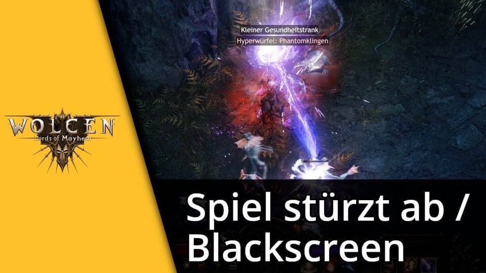 Wolcen Lords of Mayhem stürzt ab / Schwarzer Bildschirm: Vorschaubild zum YouTube-Tutorial von TechnikShavo