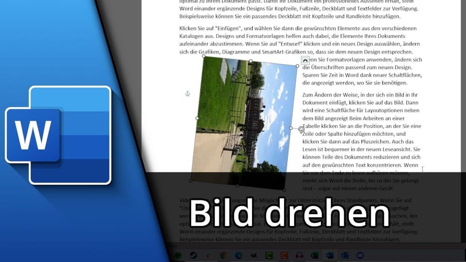 Word Bild drehen | Tutorial: Vorschaubild zum YouTube-Tutorial von TechnikShavo
