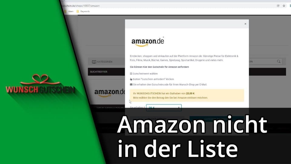 Wunschgutschein bei Amazon einlösen: Vorschaubild zum YouTube-Tutorial von TechnikShavo