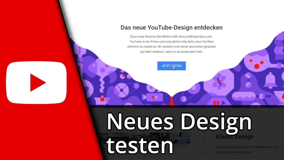 Youtube Neues Design aktivieren / deaktivieren | Tutorial: Vorschaubild zum YouTube-Tutorial von TechnikShavo