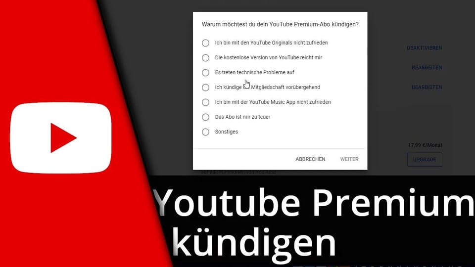 Youtube Premium kündigen | Tutorial: Vorschaubild zum YouTube-Tutorial von TechnikShavo