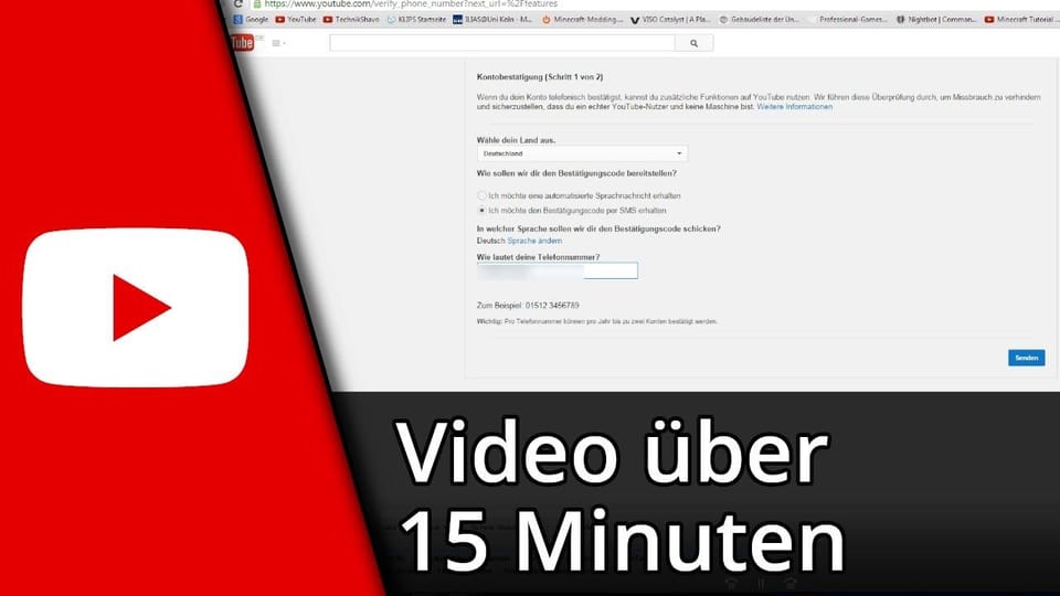 Youtube Videos über 15 Minuten hochladen | Tutorial: Vorschaubild zum YouTube-Tutorial von TechnikShavo