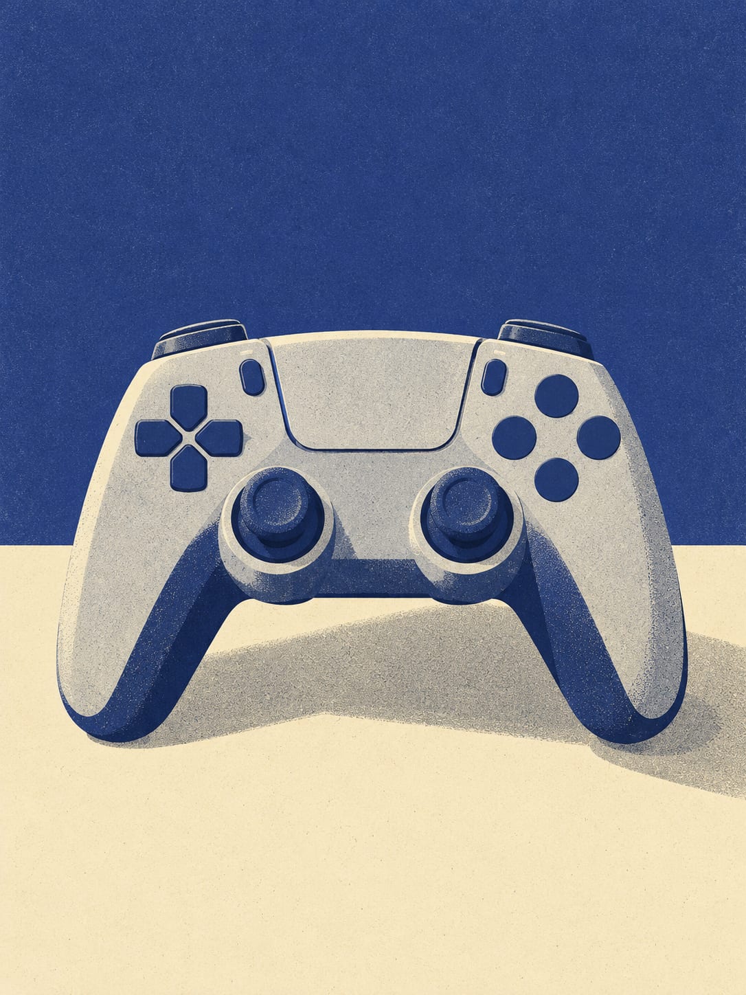 Gamepad mit zwei Sticks und Steuerkreuz Gamepad mit zwei Sticks und Steuerkreuz