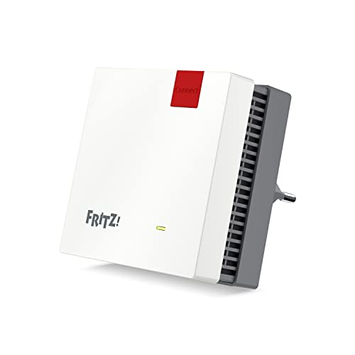 AVM FRITZ!Repeater 1200 AX (Wi-Fi 6 Repeater) ausgestattet mit zwei...