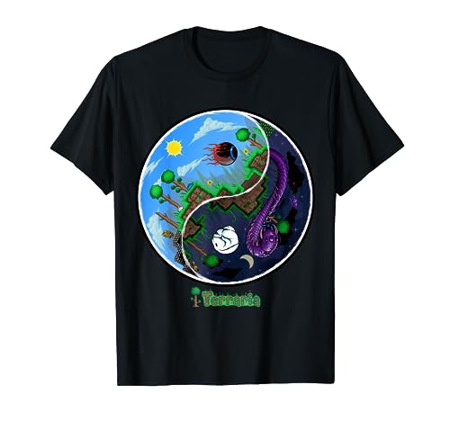 Terraria T-Shirt: Nacht und Tag