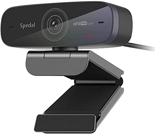 Spedal 1080P 60fps Webcam mit Stereo-Mikrofone, Autofokus Streaming Webcam,...