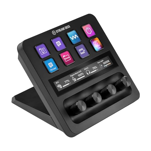 Elgato Stream Deck +, Audiomixer, Live-Produktion und Studio-Controller für...